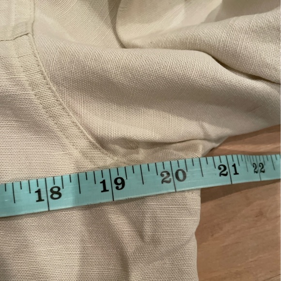 J. Jill Paisley lined linen tencel lyocell jacket Spring Summer Beachy Cotton M - Picture 6 of 7